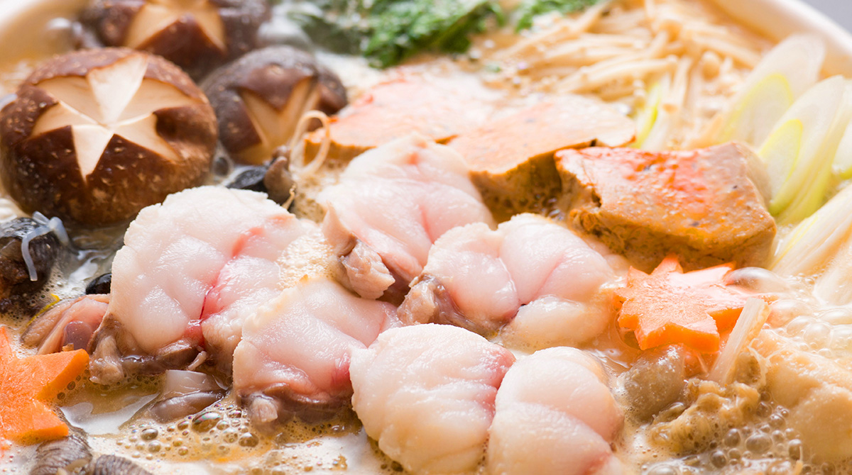 大洗の冬の味覚あんこう鍋。