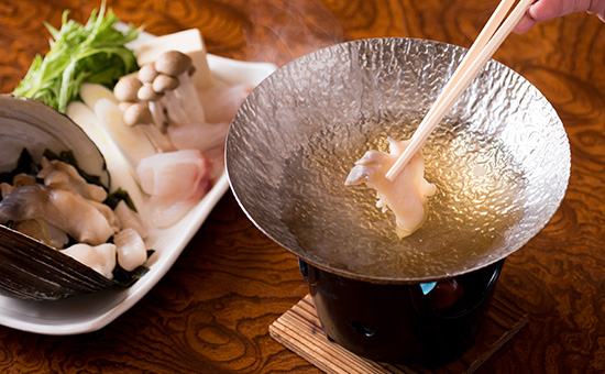 ホッキ貝のしゃぶしゃぶ