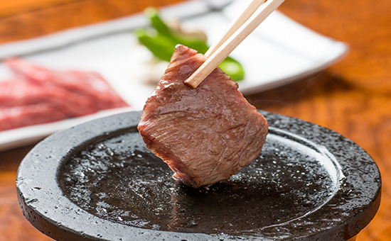 特選和牛「常陸牛」石焼き